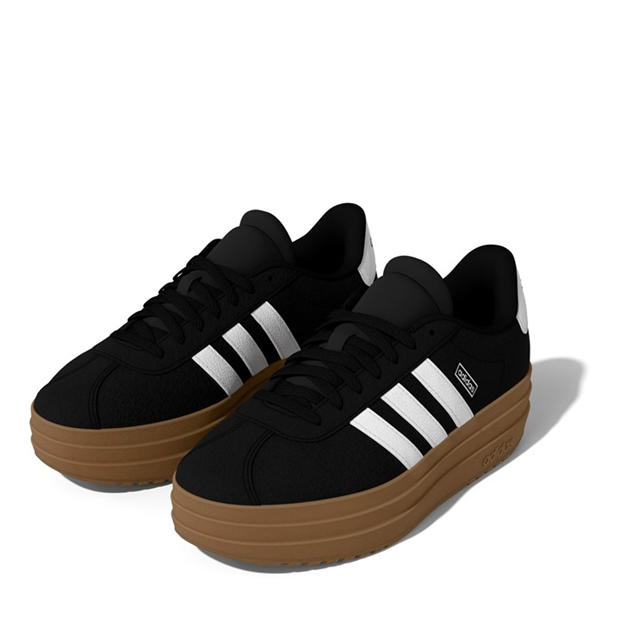 Black/Wht/Gum - adidas - Vl Court Bold Low-Top Trainers Girls