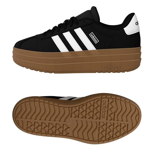 Black/Wht/Gum - adidas - Vl Court Bold Low-Top Trainers Girls