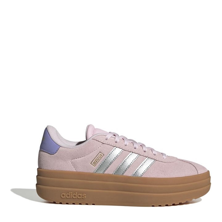 Adidas Girls Pink Vl Court Bold Low-Top Trainers