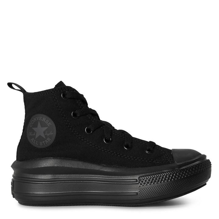 Converse Girls Black Kids' Canvas High-Top Trainers in Size C12.5, Sports Direct