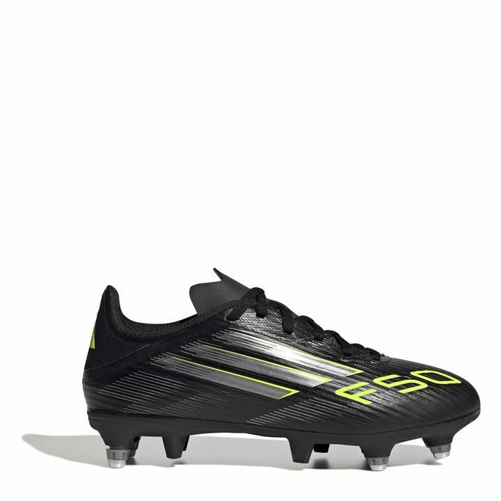 Adidas Boys Black F50 League  Soft Ground Football Boots in Size 4, Sports Direct