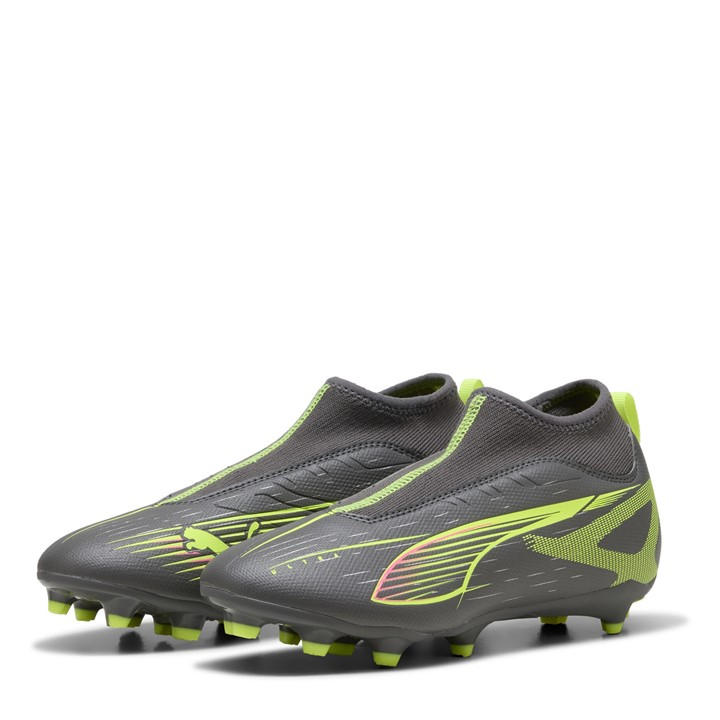 Puma  Kids Silver Ultra 5 Match+ Ll Fg/Ag Jr Firm Ground Football Boots in Size C10, Sports Direct