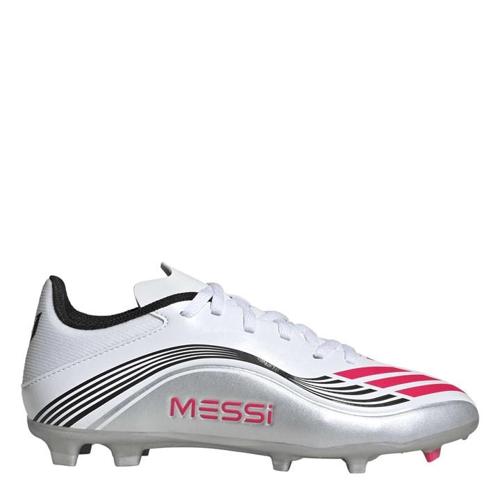 Adidas Boys White F50 League  Firm Ground Football Boots in Size 1, Sports Direct