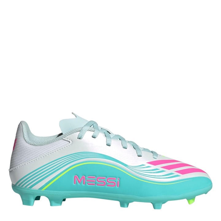 Adidas Boys White F50 League  Firm Ground Football Boots in Size C10, Sports Direct