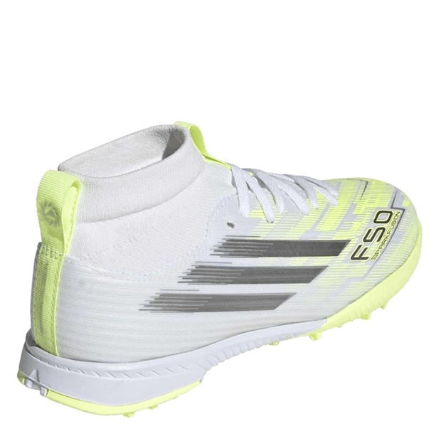 Ftwr White/Iron - adidas - Kids' F50 Sparkfusion League Astro Turf Football Boot