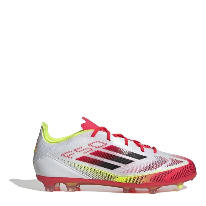 Adidas Boys White F50 Elite  Firm Ground Football Boots in Size C10, Sports Direct