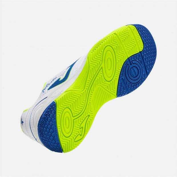 White - Joma - Kids' Toledo Lace Up Indoor Football Boots