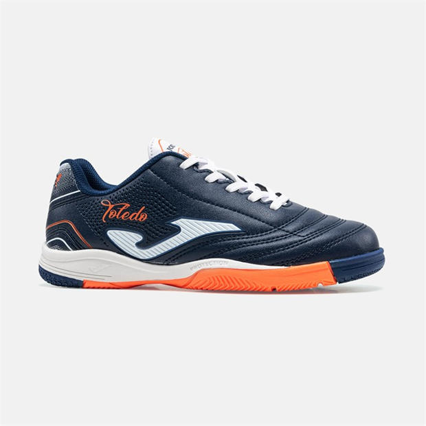 Navy Blue - Joma - Kids' Toledo Lace Up Indoor Football Boots