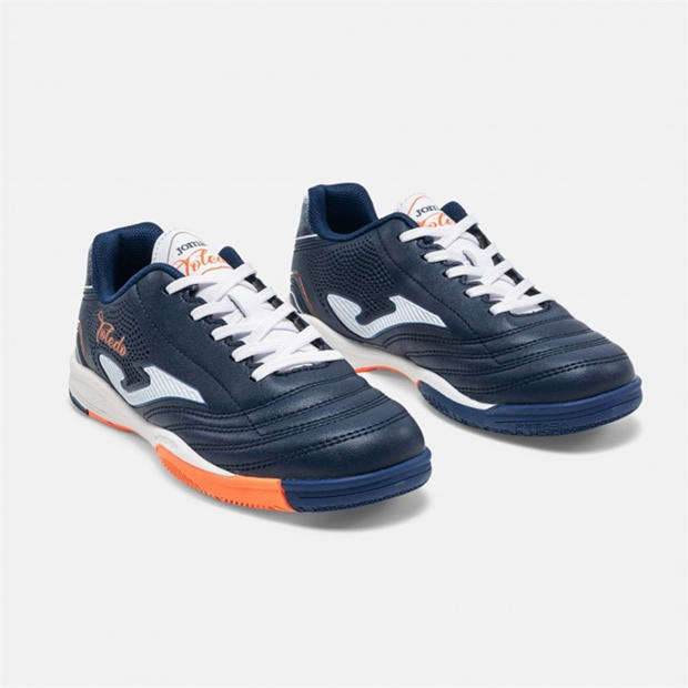 Navy Blue - Joma - Kids' Toledo Lace Up Indoor Football Boots
