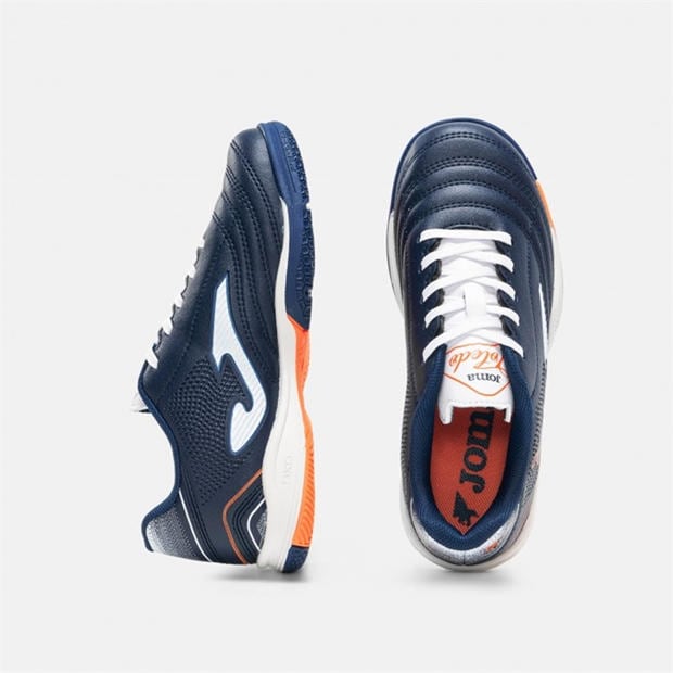 Navy Blue - Joma - Kids' Toledo Lace Up Indoor Football Boots