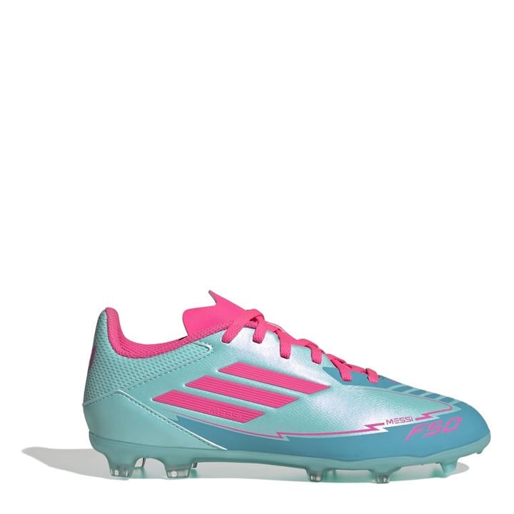Adidas Boys Blue F50 League  Firm Ground Football Boots in Size 2.5, Sports Direct