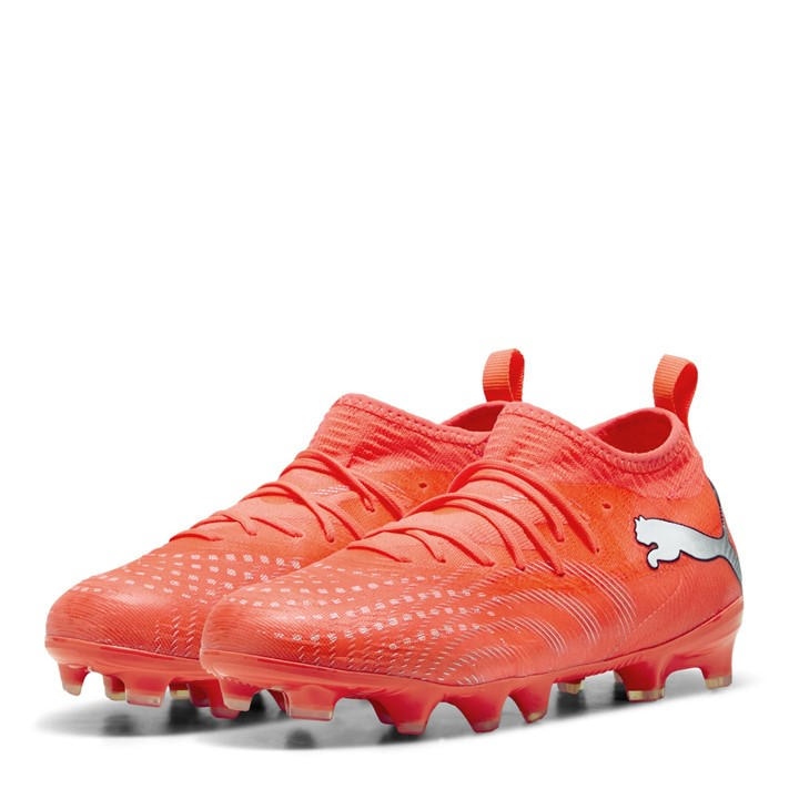 Puma Boys Red  Future 9 Match Firm Ground Football Boots in Size C10, Sports Direct