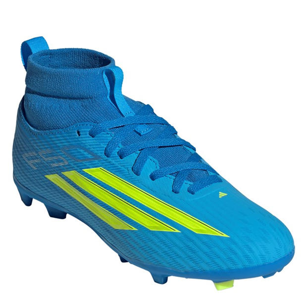 Blue/Yellow - adidas - F50 League Childrens Multi-Ground Football Boots