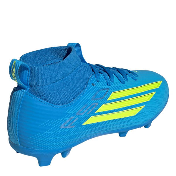 Blue/Yellow - adidas - F50 League Childrens Multi-Ground Football Boots