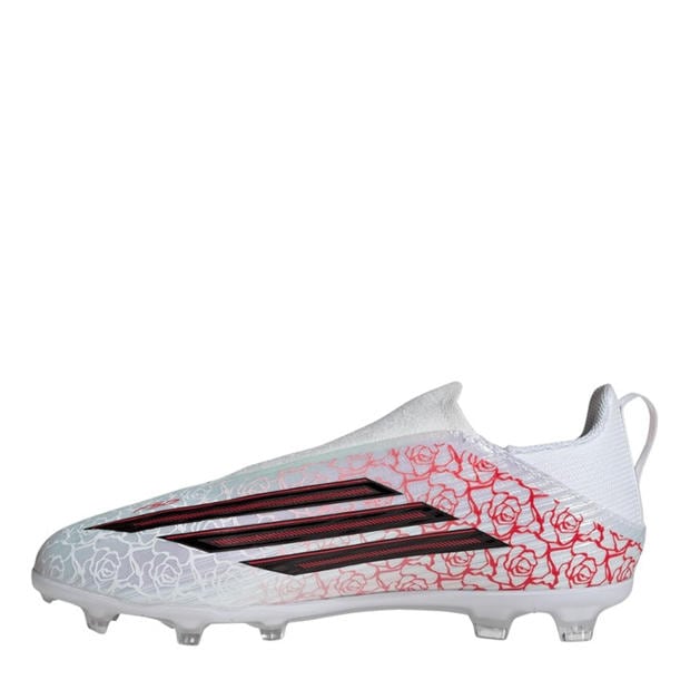 White/Blk/Red - adidas - F50 Childrens League Laceless Multi-Ground Boots