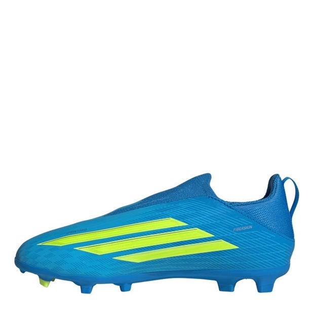 Blue/Yellow - adidas - F50 Childrens League Laceless Multi-Ground Boots