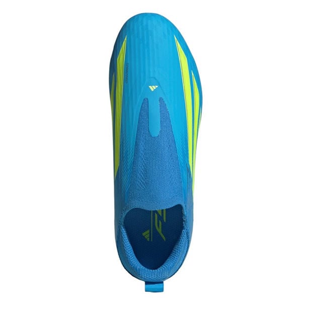 Blue/Yellow - adidas - F50 Childrens League Laceless Multi-Ground Boots