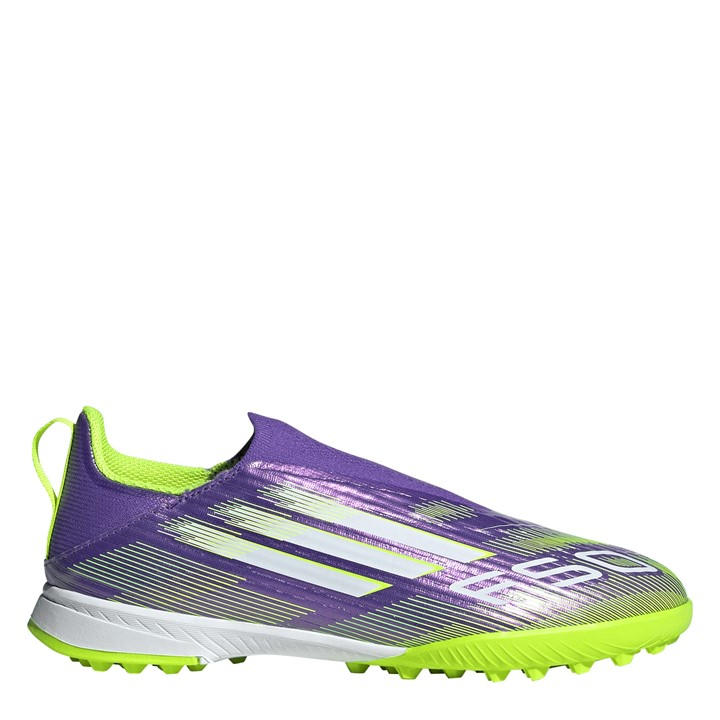 Adidas Boys Purple F50  League Laceless -Ground Boots in Size C11, Sports Direct