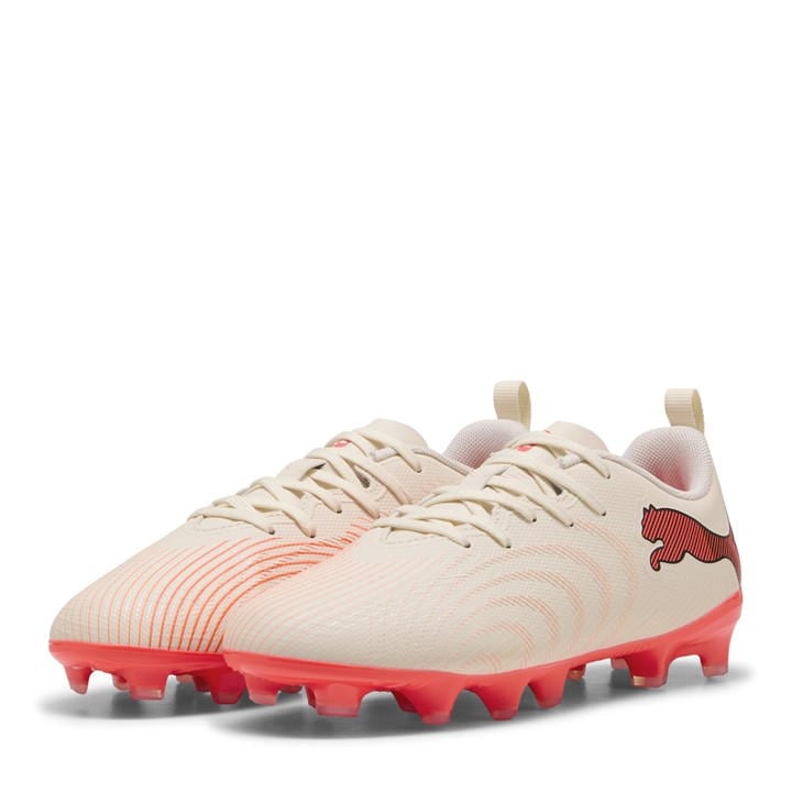 Puma Boys Cream  Future 9 Play Firm Ground Football Boots in Size C12, Sports Direct