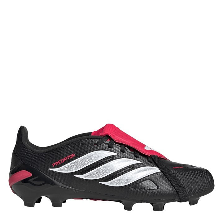 Adidas Boys Black Predator Fold-Over Tongue League Firm Ground Football Boots  in Size C12, Sports Direct