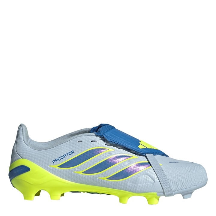 Adidas Boys Blue Predator Fold-Over Tongue League Firm Ground Football Boots  in Size C12, Sports Direct