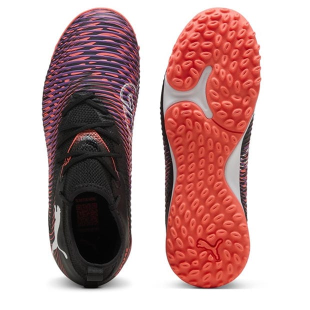 Black-Wh - Puma - Unisex Kids' Future 8 Match TT Mid Astro Turf Football Boots