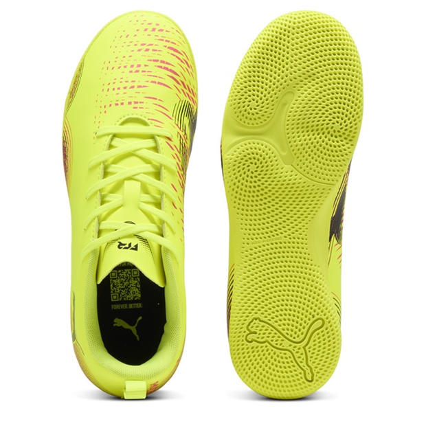 Yellow Alert - Puma - Unisex Kids' Future 8 Play It Indoor Football Boots