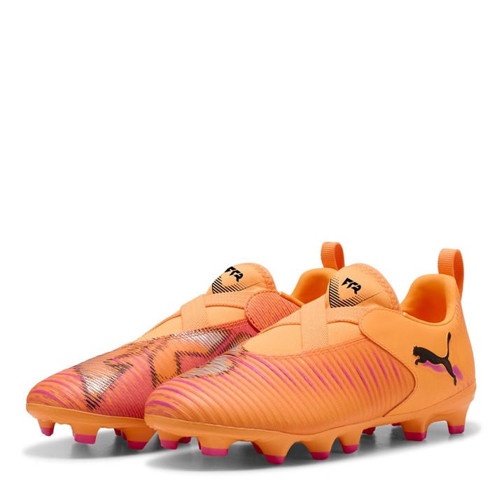 Puma Boys Orange Future 8 Match Laceless  Firm Ground Football Boots in Size C10, Sports Direct