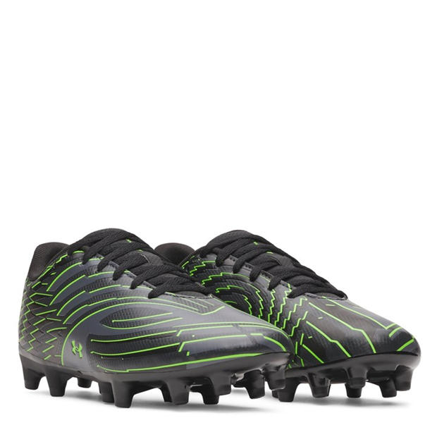 Black/Grey - Under Armour - Kids Under Armour Shadow .4 Firm Ground Football Boots