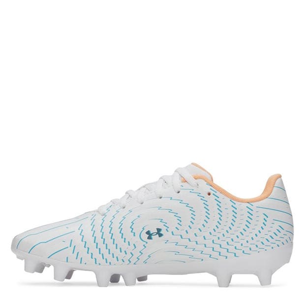 Wht/Blu/Orange - Under Armour - Kids Under Armour Shadow .4 Firm Ground Football Boots
