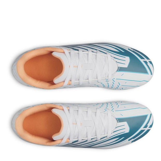 Wht/Blu/Orange - Under Armour - Kids Under Armour Shadow .4 Firm Ground Football Boots