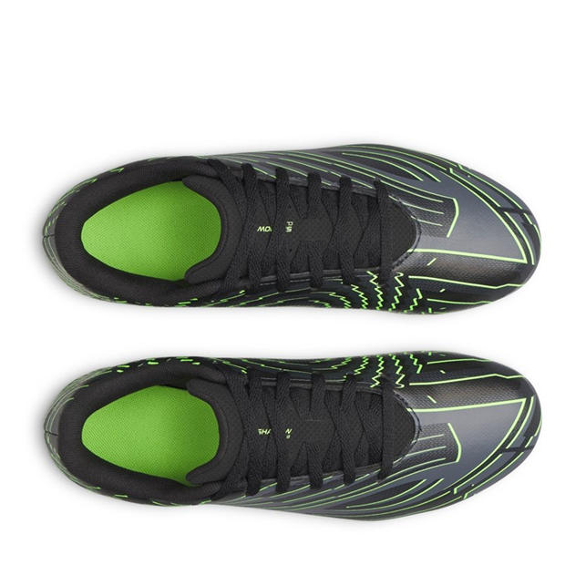 Blk/Gray/Green - Under Armour - Kids Under Armour Shadow .4 Firm Ground Football Boots