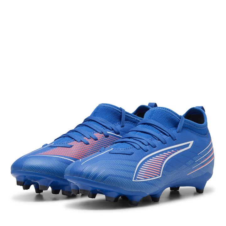 Puma Boys Blue  Ultra 5 Match Firm Ground Football Boots in Size 2.5, Sports Direct