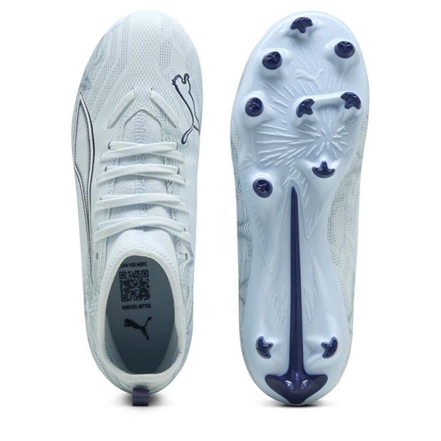 Icy Blue - Puma - Childrens PUMA Ultra 5 Match Firm Ground Football Boots