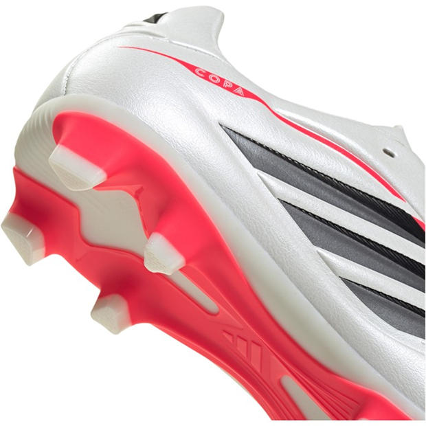 Silver/Black - adidas - Childrens adidas Copa Pure IV Club Firm Ground Football Boots