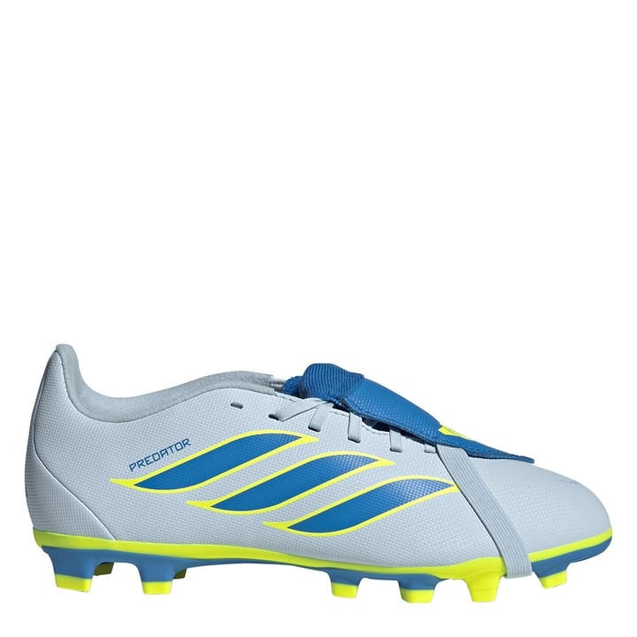 Adidas Boys Blue  Predator Fold-Over Tongue Club Firm Ground Football Boots in Size 1, Sports Direct