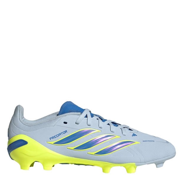 Blue/Yellow - adidas - Childrens adidas Predator Elite Firm Ground Football Boots