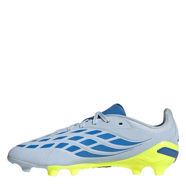 Blue/Yellow - adidas - Childrens adidas Predator Elite Firm Ground Football Boots