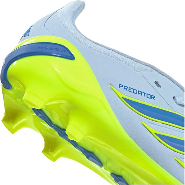 Blue/Yellow - adidas - Kids' Predator Elite Firm Ground Fold Over Tongue Football Boots