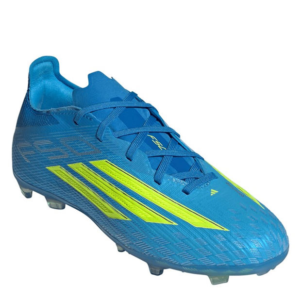 Blue/Yellow - adidas - F50 Elite Childrens Firm Ground Football Boots