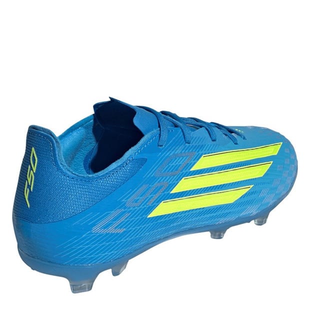 Blue/Yellow - adidas - F50 Elite Childrens Firm Ground Football Boots