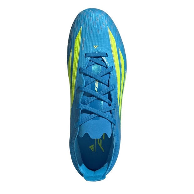 Blue/Yellow - adidas - F50 Elite Childrens Firm Ground Football Boots