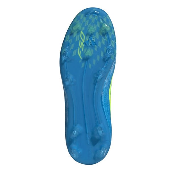 Blue/Yellow - adidas - F50 Elite Childrens Firm Ground Football Boots