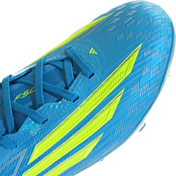 Blue/Yellow - adidas - F50 Elite Childrens Firm Ground Football Boots