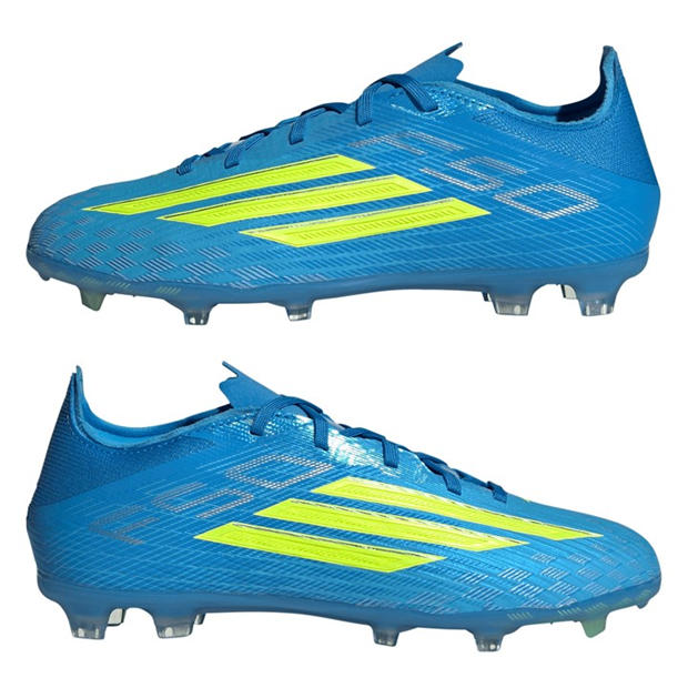Blue/Yellow - adidas - F50 Elite Childrens Firm Ground Football Boots