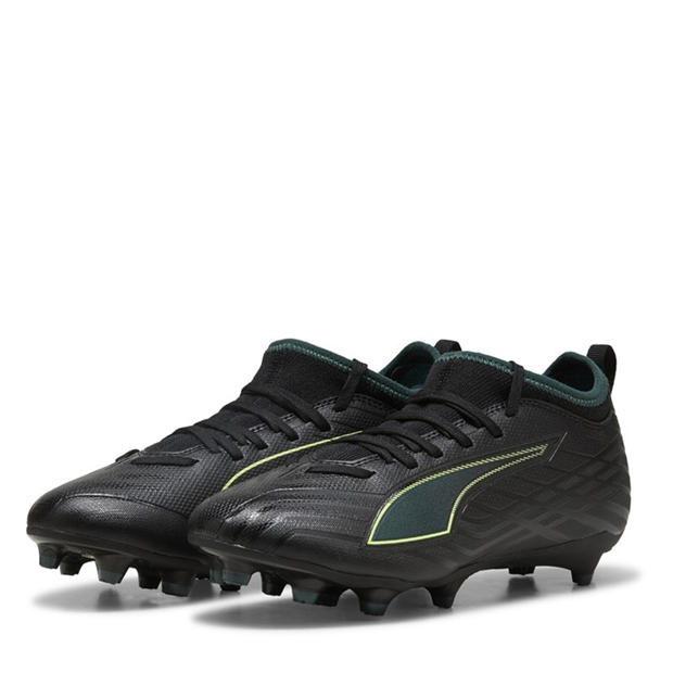 Blk-FL-GrnTrrn - Puma - Unisex Kids' Ultra 6 Match Firm Ground Football Boots