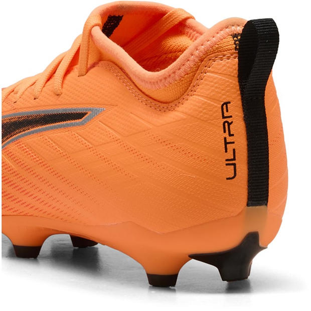 HtFr-Blk-GlwRd - Puma - Unisex Kids' Ultra 6 Match Firm Ground Football Boots