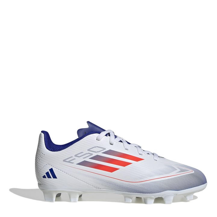 Adidas Boys White F50 Club  Firm Ground Football Boots in Size C11, Sports Direct