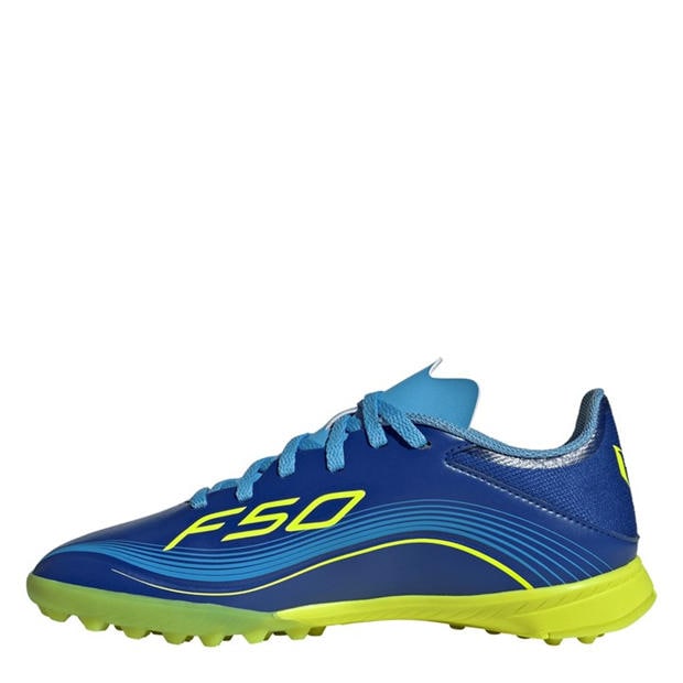 Modrá/Žltá - adidas - F50 League Childrens Astro Turf Football Boots