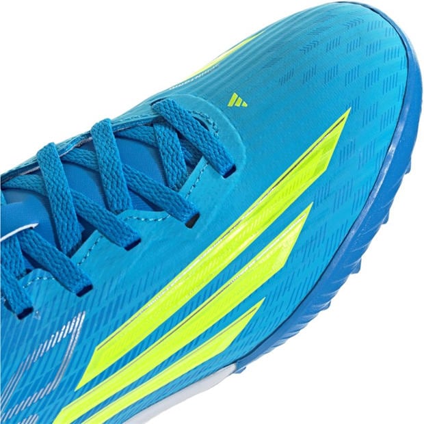 Blue/Yellow - adidas - F50 League Childrens Astro Turf Football Boots